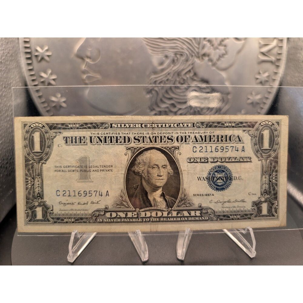1957A $1 Silver Certificate – C21169574A – Blue Seal